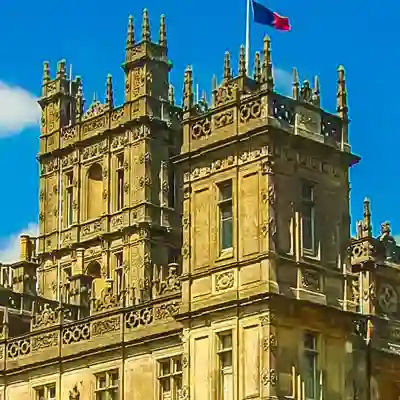 Film & TV Highclere Castle - the set for Downton Abbey TV show.