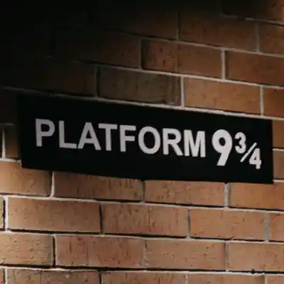 Magic & Paranormal Platform 9¾ sign from Harry Potter.