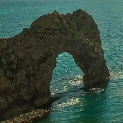 Dorset The rock formation at Durdle Door.