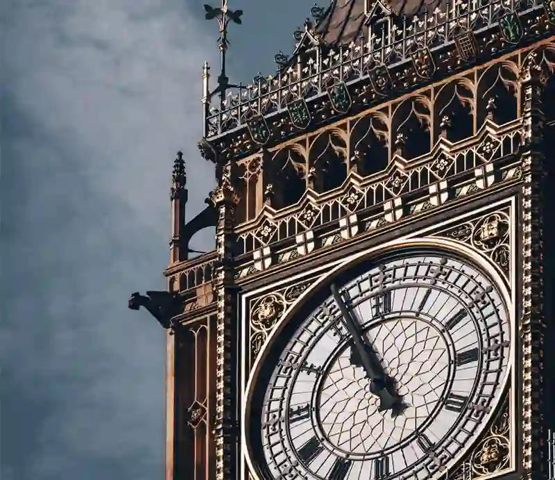Big Ben Close up of the clockface.