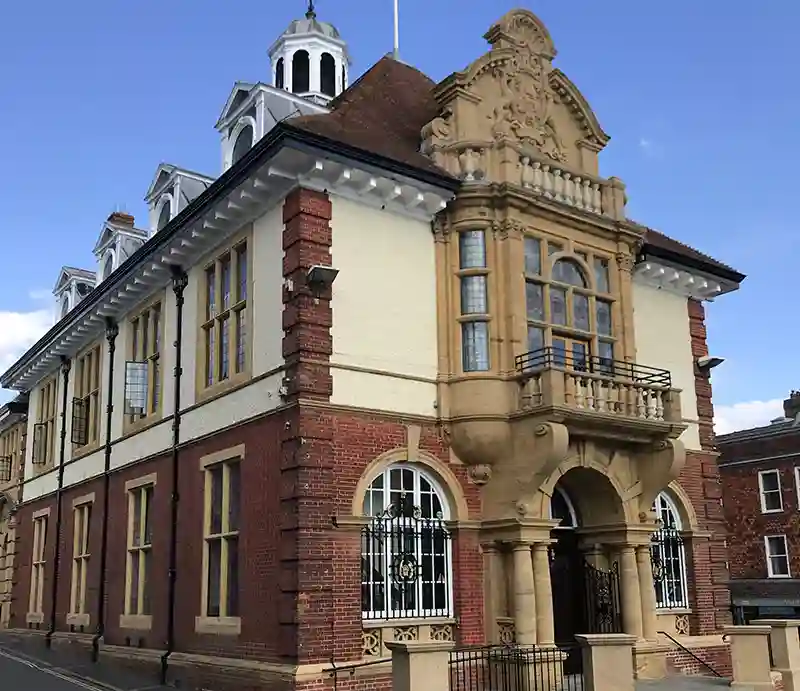Marlborough The Renaissance style Town Hall.