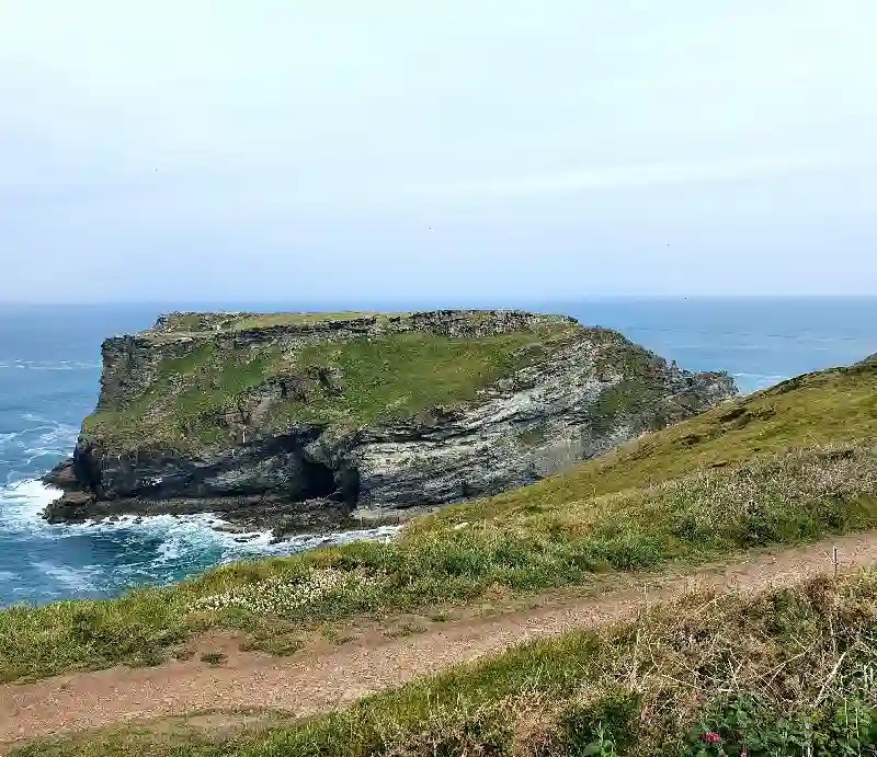 Tintagel Rocky coastline.