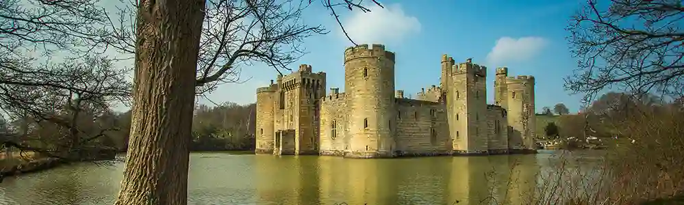 Bodiam Castle Reflected in the moat.