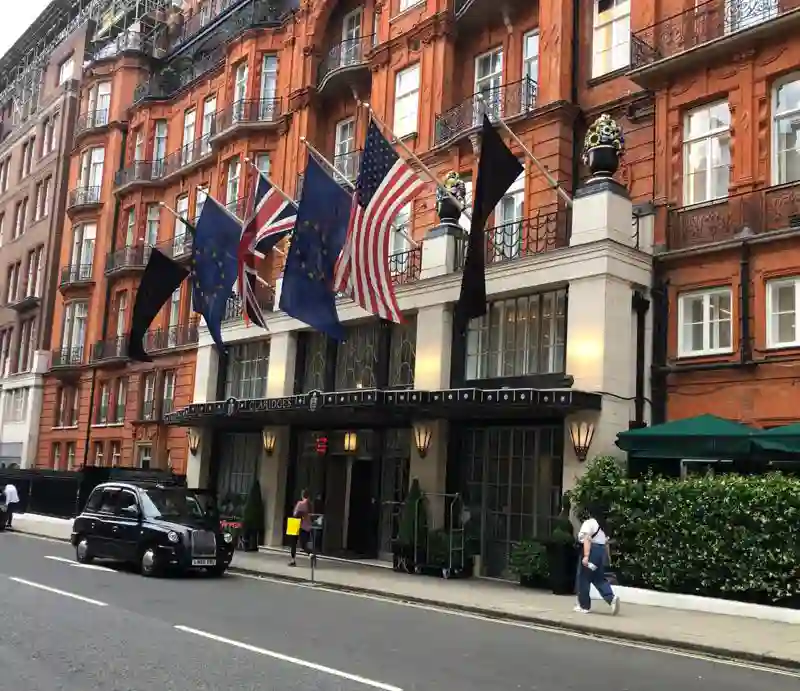 Claridge Art Deco style frontage.