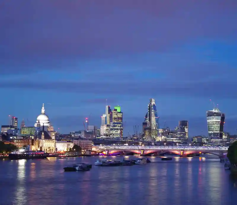 City of London View from Waterloo Bridge.