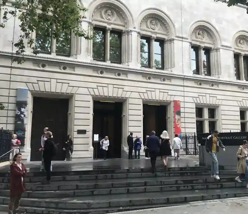 National Portrait Gallery Main entrance and steps.