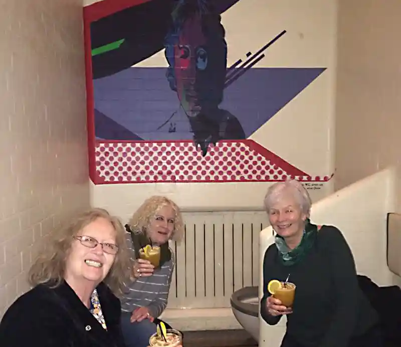 John Lennon court Guests enjoying a post tour cocktail in a cell where the Beatle was once in custody.