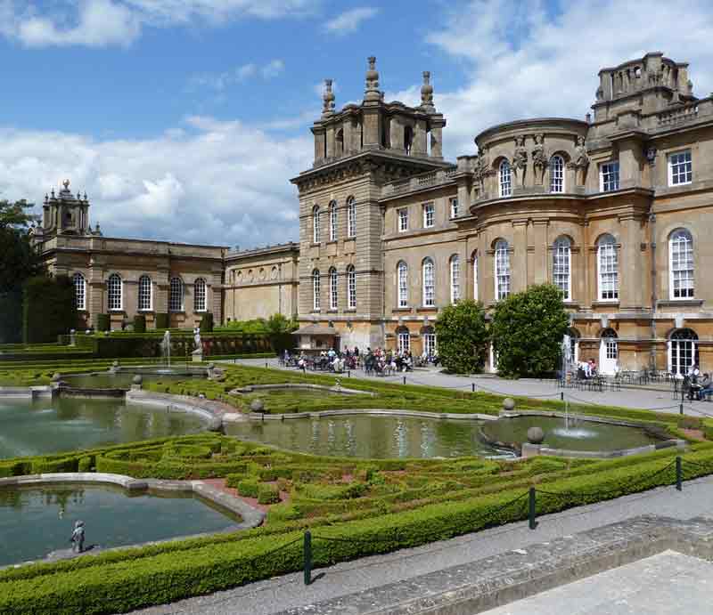 Blenheim Palace View from the gardens.
