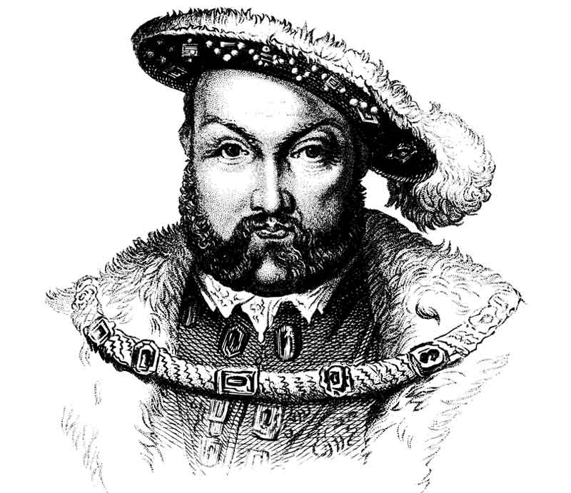 King's portrait illustration.