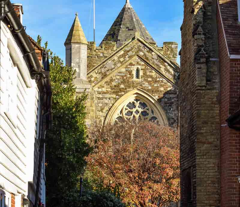The pretty parish church of St. Mary's.
