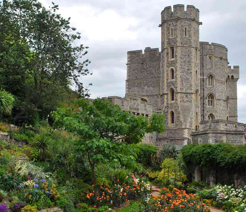 Windsor Castle From nearby gardens.